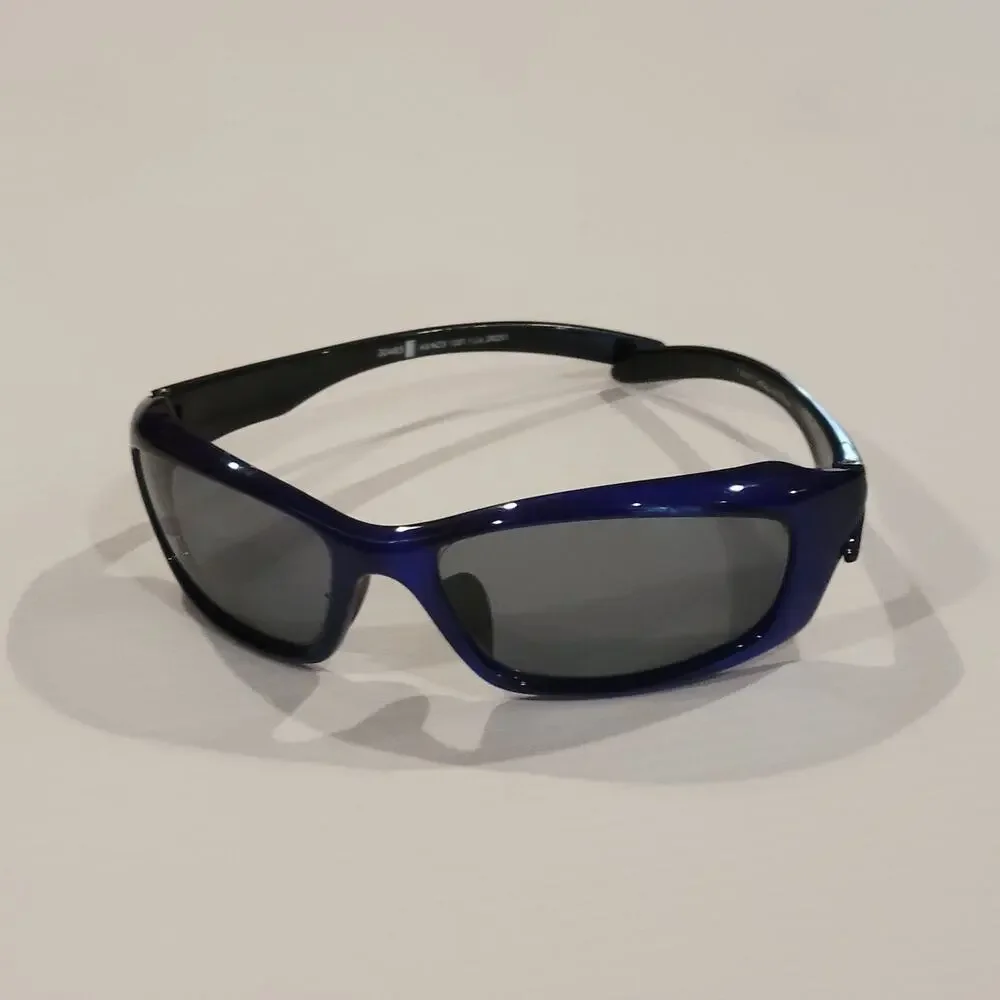 Eyres Austaralia Sunglasses Blue Plastic frame Wrap around 702R4FS